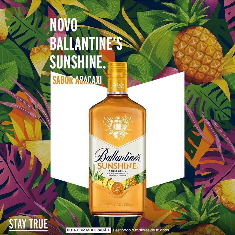 Whisky Ballantines Sunshine Abacaxi 700ml - Licor - Magazine Luiza